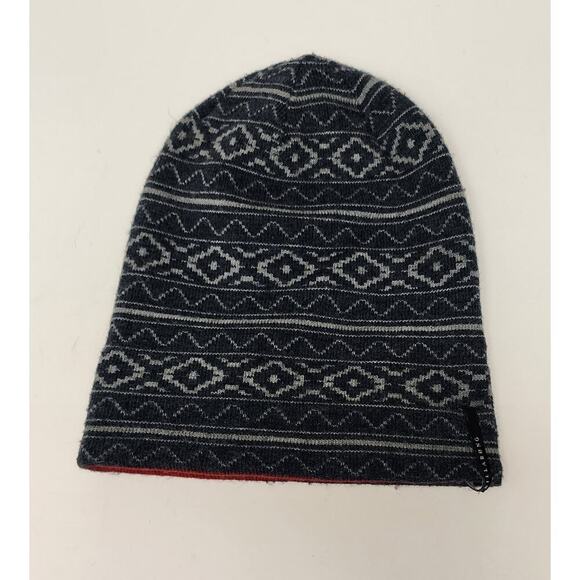 Billabong Men's Beanie Winter Hat Multi Gray/Red - Picture 2 of 7